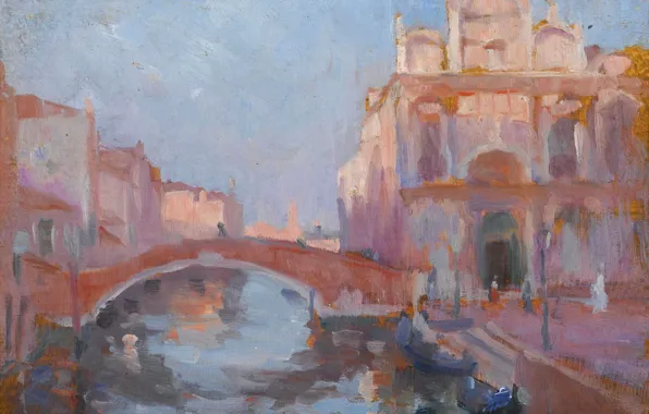 Picture picture, the urban landscape, Santa Maria della Salute, Ivan Olinsky, Ivan Ola