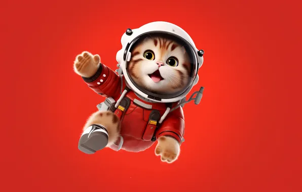 Language, cat, cat, look, space, flight, pose, kitty