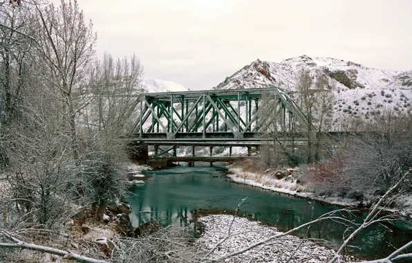 Picture bridge, Spring, Morgan, creek, Utah