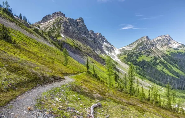 Landscape, mountains, nature, mountain, beauty, trail, slope, nature