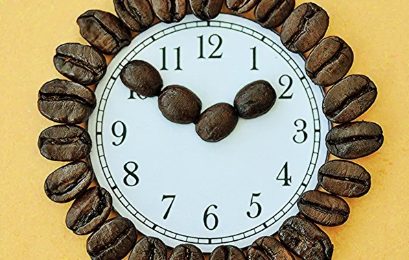 Arrows, watch, coffee, grain, dial