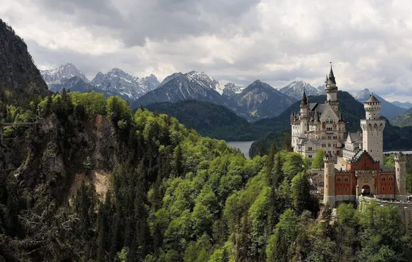 Mountains, nature, castle