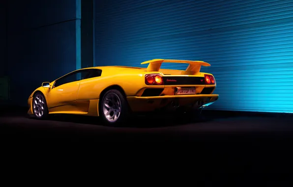 Picture Lamborghini, supercar, yellow, Diablo, iconic, Lamborghini Diablo VT 6.0