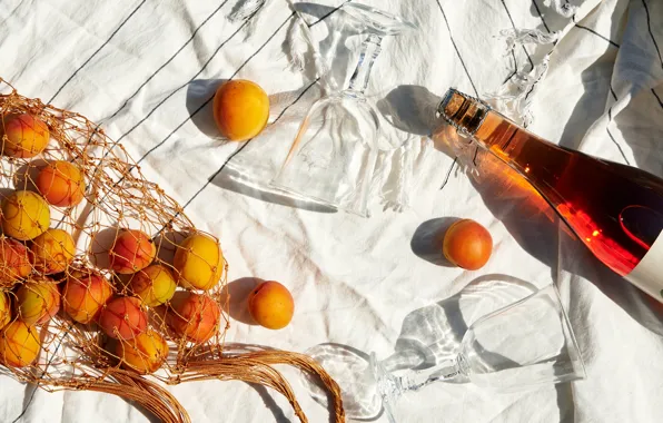 Mesh, wine, bottle, food, glasses, alcohol, fabric, drink
