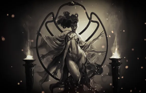 Girl, figure, art, art, Antonio De Luca, Circe, by Antonio De Luca, New Age