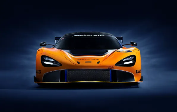 McLaren, racing car, front view, GT3, 720S, 2019