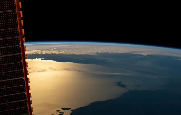 The ocean, Australia, ISS