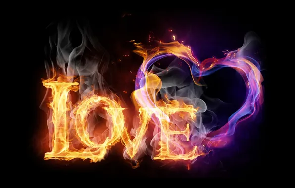 Picture fire, love, style, beautiful