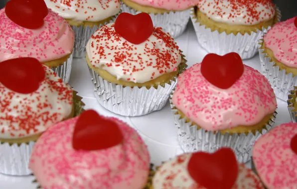 Picture heart, cake, heart