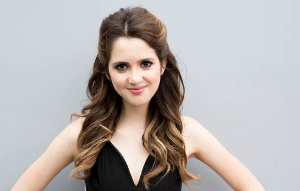 Picture girl, long hair, smile, face, Laura Marano