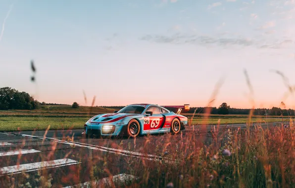 Porsche, Blue, Sportcar, Track, Trees, Porsche 935, Herberth Motorsport