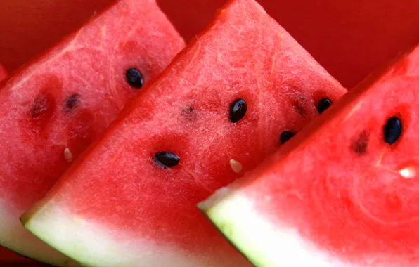 Watermelon, delicious, slices