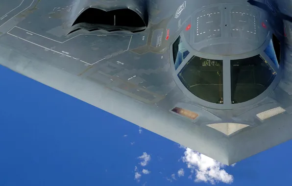The sky, the plane, B-2, bomber
