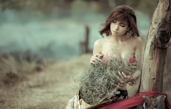 Look, girl, portrait