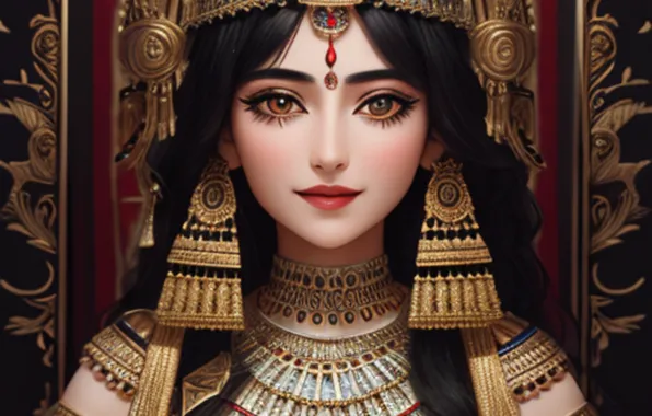 Cute, ancient, goddess
