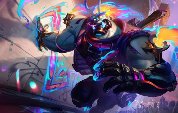 Art, League of Legends, Skin, LoL, Game Art, Dr World, Street Demon, World