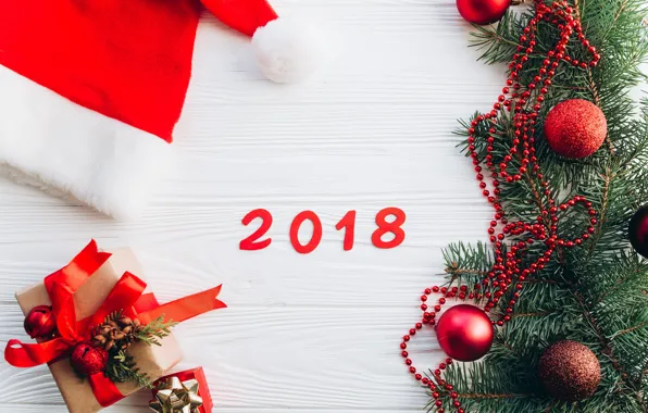 Holiday, new year, decoration, 2018, decor