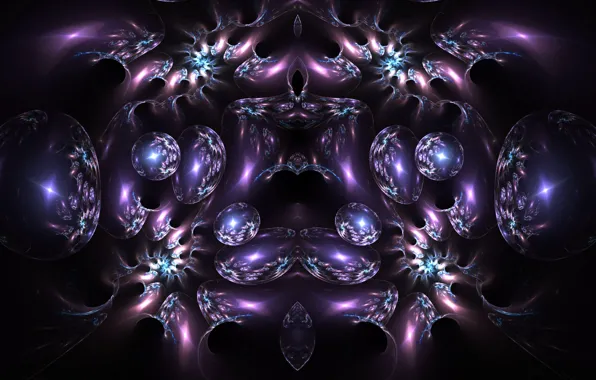 Picture abstraction, bubbles, art, fractal, composition, Wallpaper from lolita777, ornament