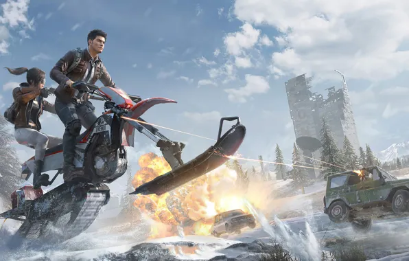 Winter, the explosion, shootout, 2020, Season 7, PlayerUnknown's Battlegrounds, PUBG Corporation