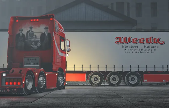 Winter, Daf, Euro truck simulator 2