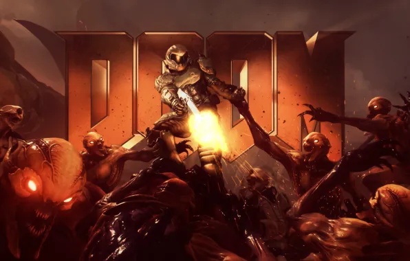 The game, legend, art, Game, return, shooter, Doom, DOOM