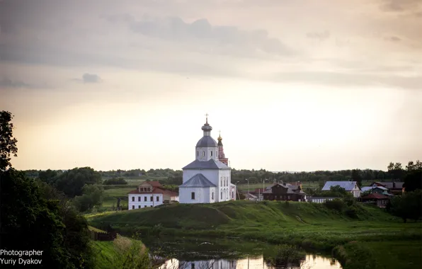 The sky, Church, sunset., Photographer Yuri Clerks