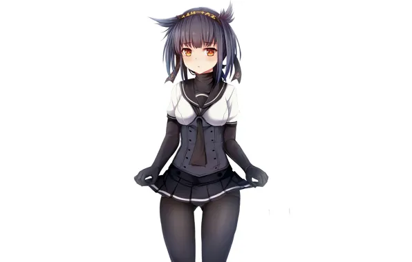 Girl, sexy, school uniform, anime, beautiful, short hair, pretty, attractive