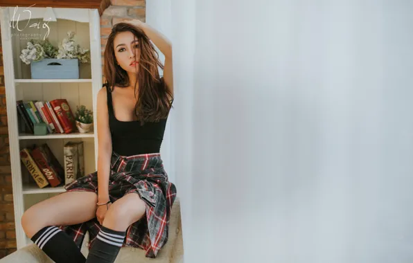 Picture pose, girl, background