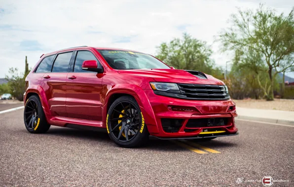 Road, machine, photo, street, tuning, the hood, SUV, wheels