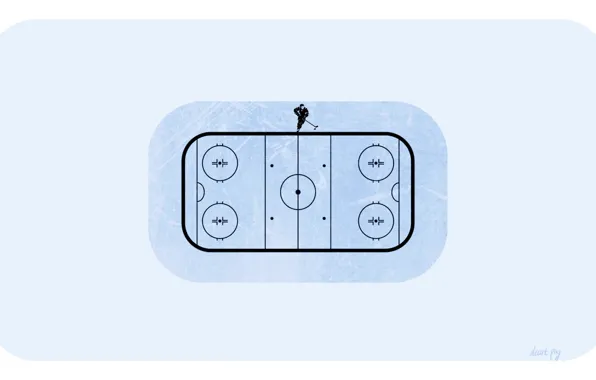 Markup, ice, minimalism, hockey, hockey player, NHL, Hockey field