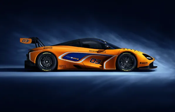 McLaren, racing car, side view, GT3, 720S, 2019
