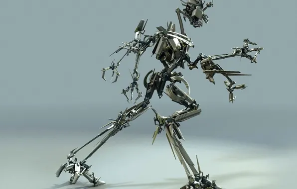 Metal, movement, robot