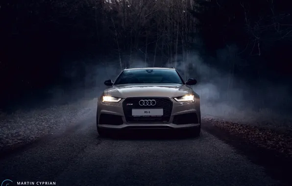 Audi, night, rs6