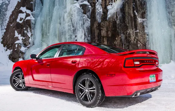 Red, Dodge, Dodge, Charger, the charger, Sport, AWD