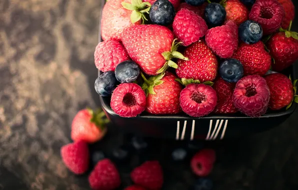 Picture summer, berries, food