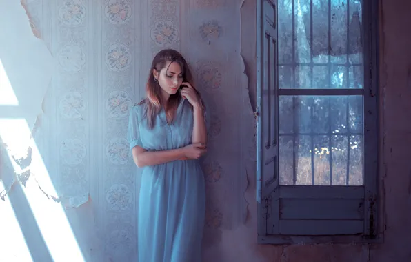 Picture hair, cutie, face, wall, girl, home