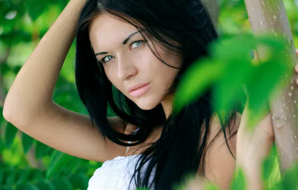 Eyes, look, brunette, lips, Putty A