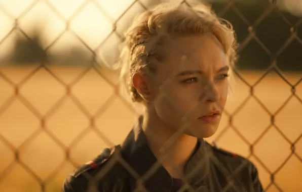 Girl, Blonde, Witch, Soldiers, Polygon, The fence, Motherland: Fort Salem, Homeland: Fort Salem