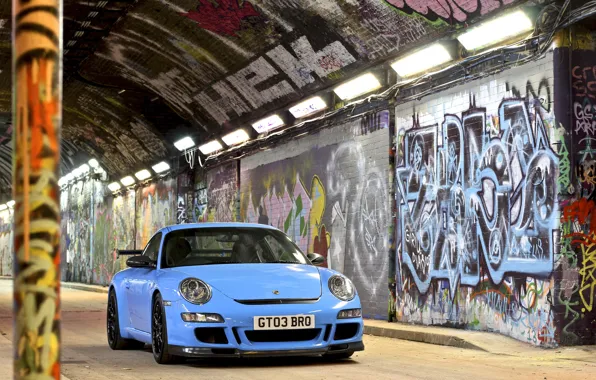 Picture 911, gt3, graffiti, Porsсhe