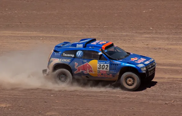 Blue, Volkswagen, Touareg, Dakar, Dakar, Rally, Touareg