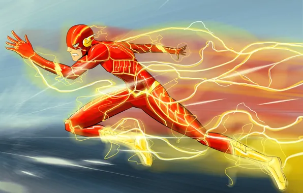 Speed, art, flash, DC Comics, Flash