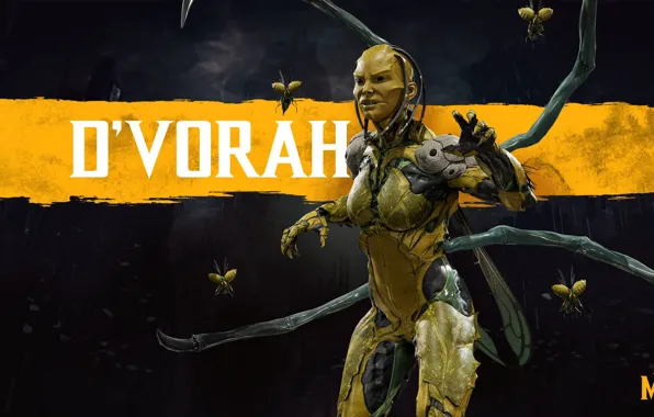 Picture insects, fighter, Mortal Kombat, Mortal Kombat, 2019, Mortal Kombat 11, D`Vorah, D Thief