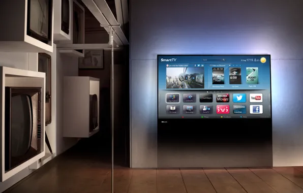 Picture interior, TV, smart tv, Philips DesignLine TV