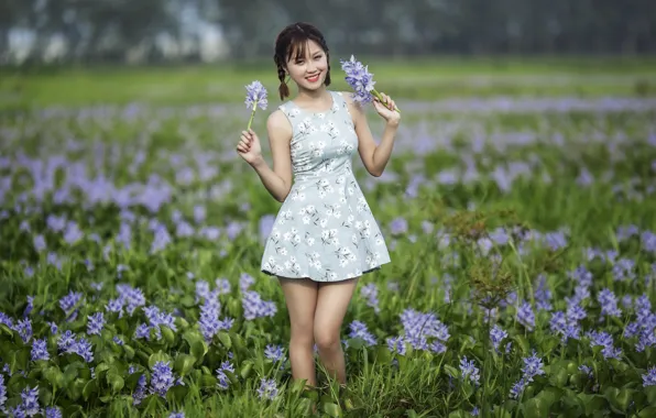 Picture summer, girl, Asian