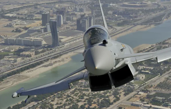 Flight, the city, fighter, Dubai, multipurpose, Eurofighter Typhoon, "Typhoon"