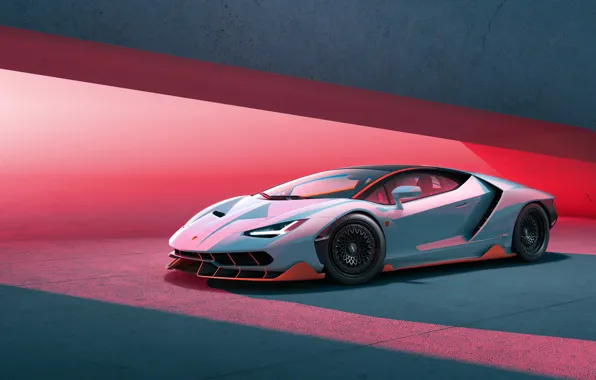 Light, pink, supercar, white, lamborghini, sportcar, pink light, centennial