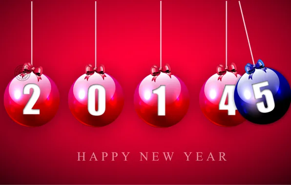 Picture background, holiday, balls, New year, 2014, 2015