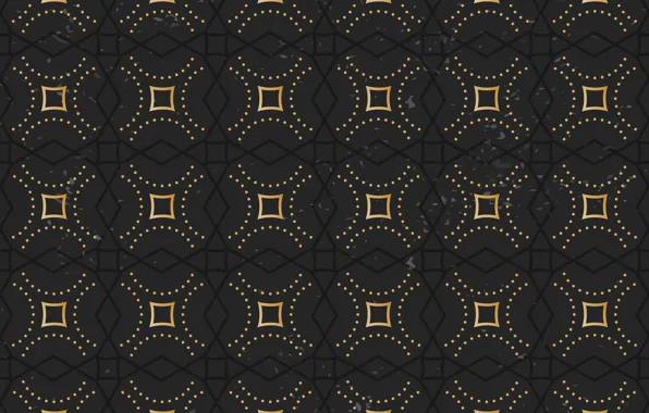 Gold, pattern, black, ornament, vintage, pattern