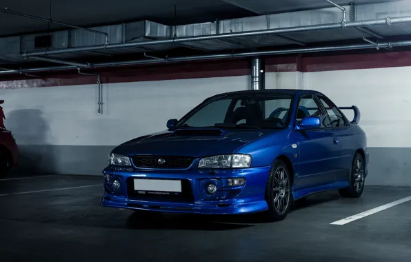 Subaru, Impreza, Parking, Coupe, Subaru, Impreza, B22