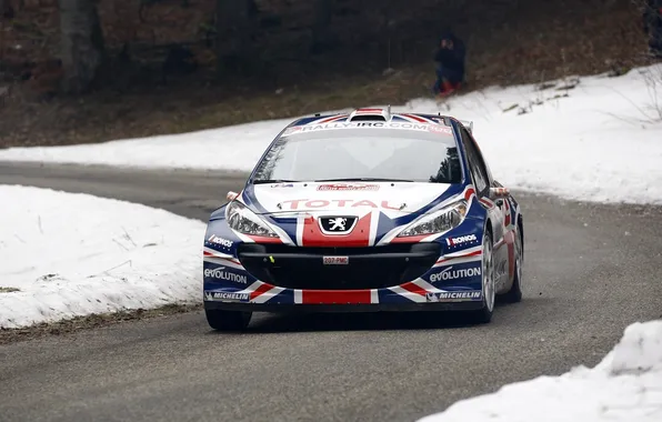 Race, Peugeot, track, rally, Monte Carlo Rally 2011